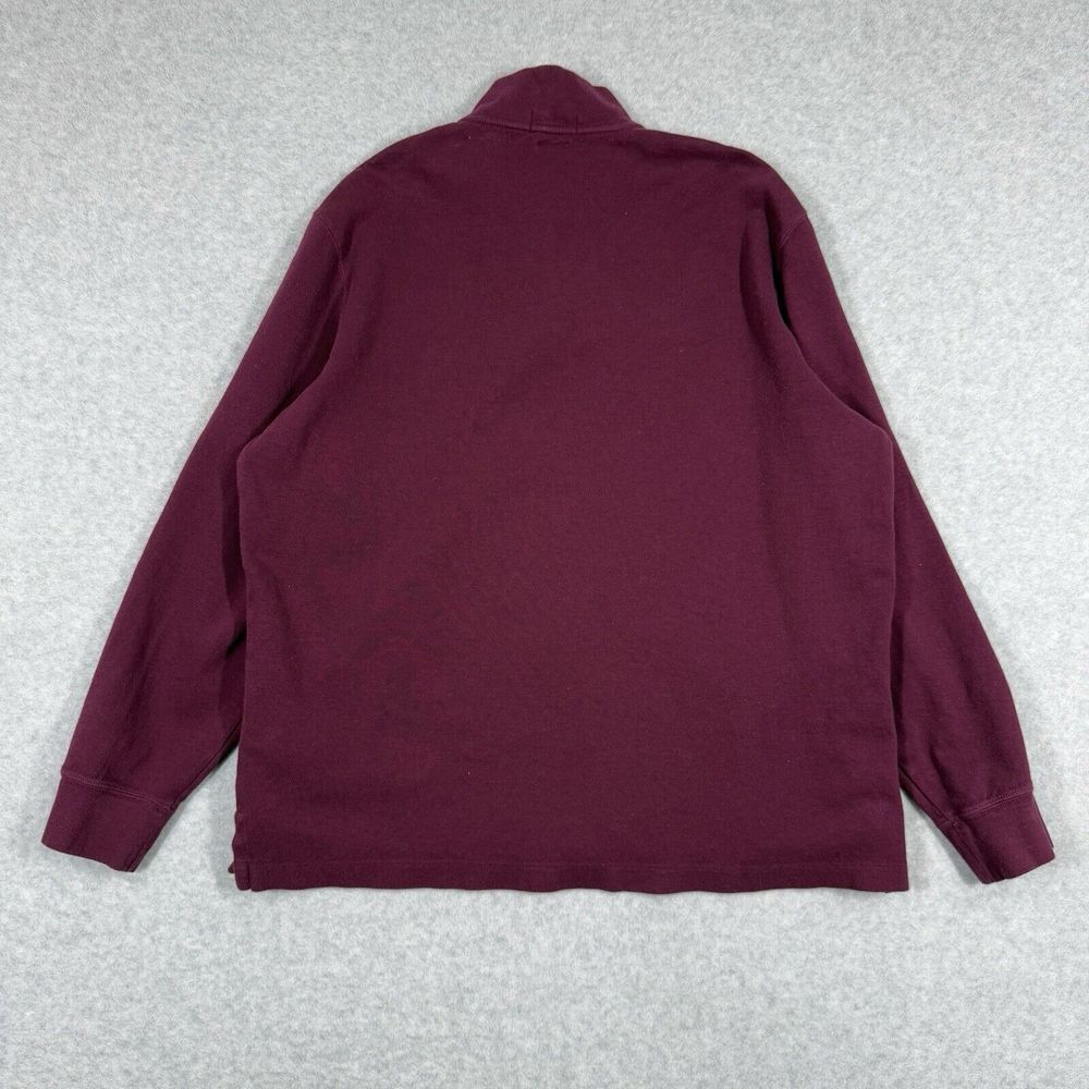 Polo by Ralph Lauren Burgundy Quarter Zip Sweater - Picture 8 of 12